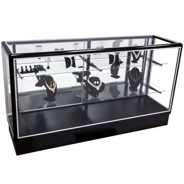 6' Radius Edge Extra Vision Showcase - Black