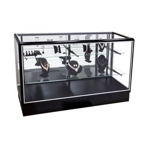4’ Radius Edge Extra Vision Showcase - Black