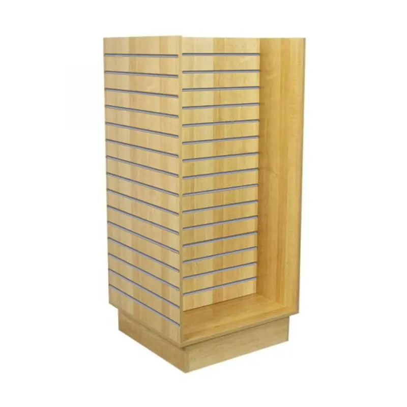 Slatwall 2ft H Unit w/ Alum Inserts - Maple