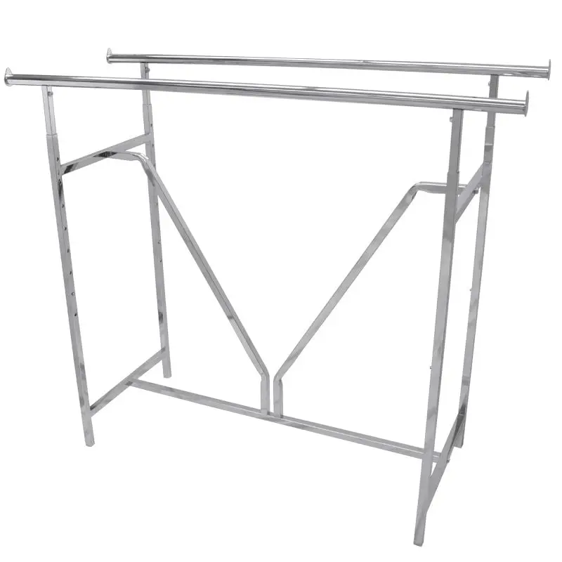 Straight Double Bar Rack - Chrome