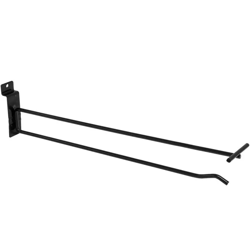 12" Slatwall Scanner Hook - Black