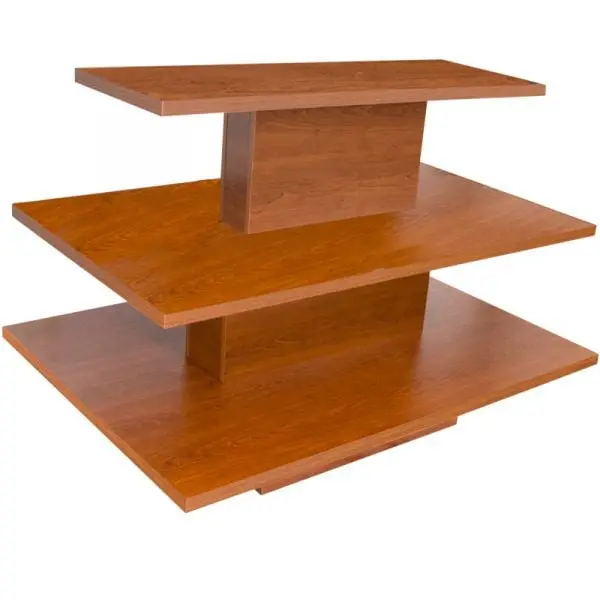 3 Tier Rectangle Display Table - Cherry