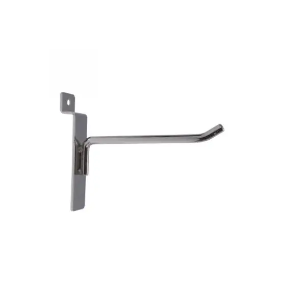 4" Slatwall Hook - Chrome