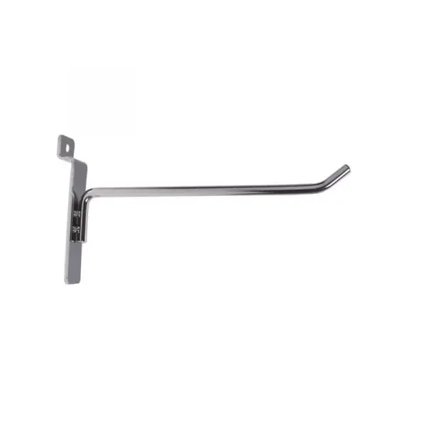 6" Slatwall Hook - Chrome