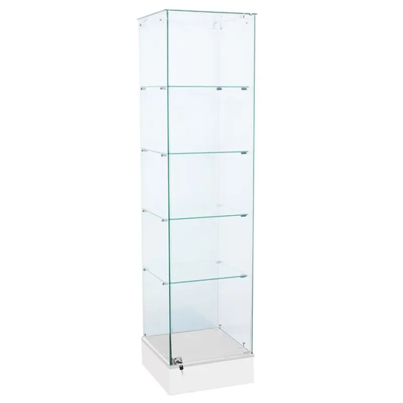 Frameless Full Vision Tower Case - White
