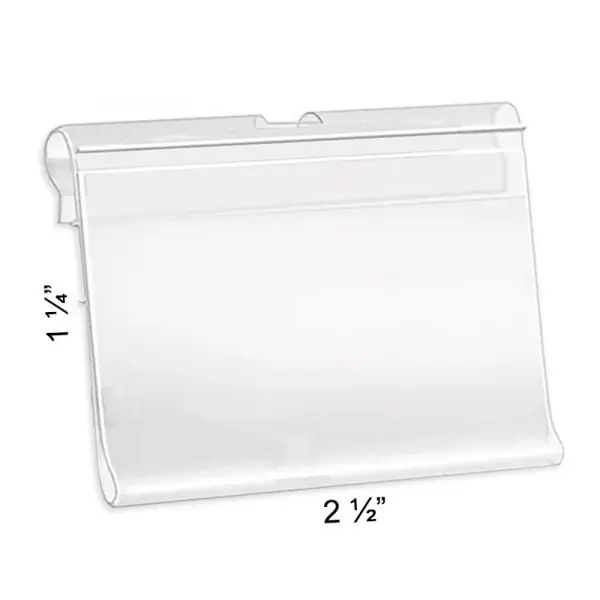 Clear Scanner Hook Label Holder