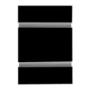 4 X 8 Slatwall Panel w/ Aluminum Insert - Black