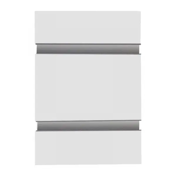 4 X 8 Slatwall Panel w/ Aluminum Insert - White