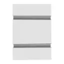 4 X 8 Slatwall Panel w/ Aluminum Insert - White