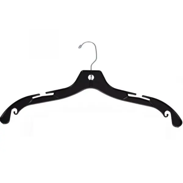 17" Plastic Skirt/Pant Hanger - Black