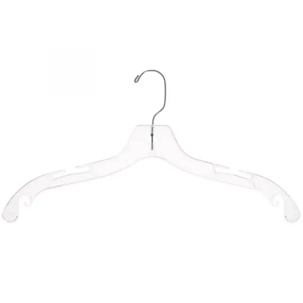 17" Plastic Skirt/Pant Hanger - Clear