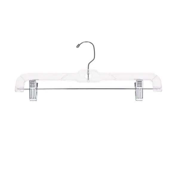 14" Plastic Skirt/Pant Hanger - Clear