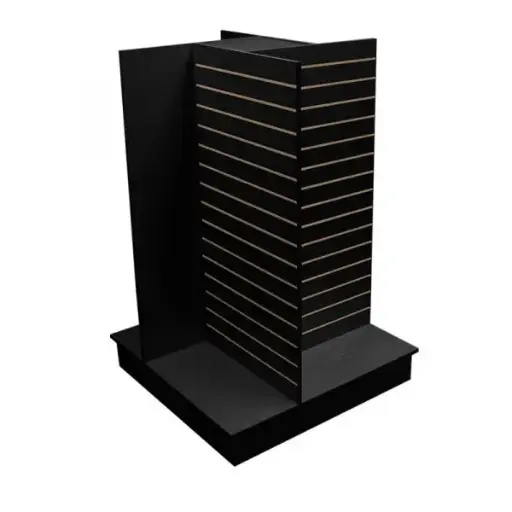 [SWD4CB] Slatwall 4-Way Display - Black