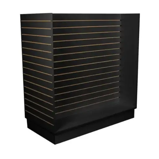[SWDH4B] Slatwall 4ft H Unit - Black