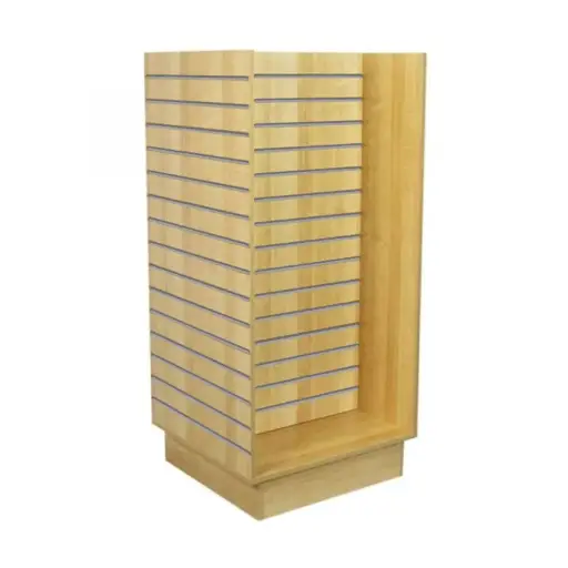 [SWDH2M-AL] Slatwall 2ft H Unit w/ Alum Inserts - Maple