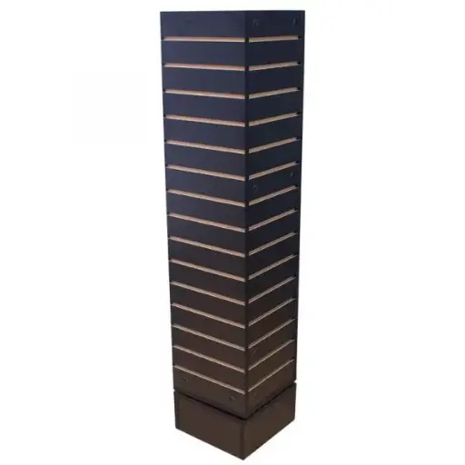 [SWC1254-B] Rotating Slatwall Tower - Black