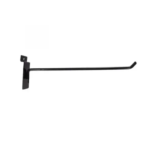 [24010BL] 10" Slatwall Hook - Black