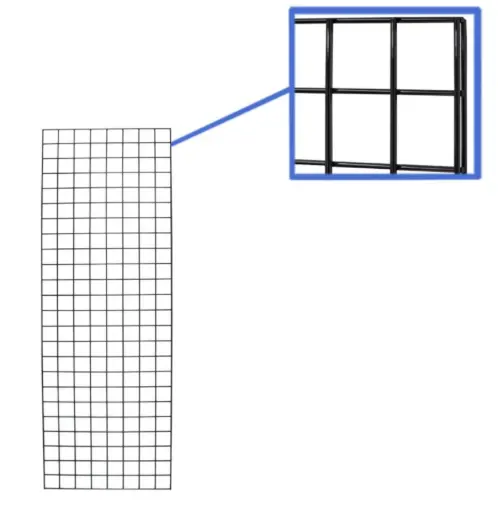 [GN26B] 2' x 6' Grid Panel - Black