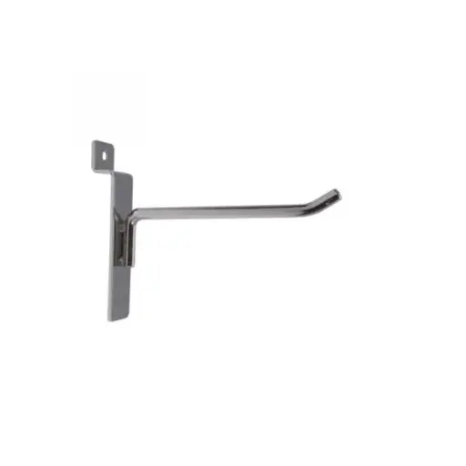 [24004CH] 4" Slatwall Hook - Chrome