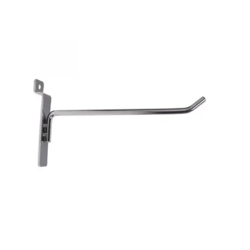 [24006CH] 6" Slatwall Hook - Chrome