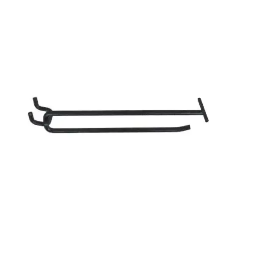 [23406BL] 6" Pegboard Scanner Hook - Black