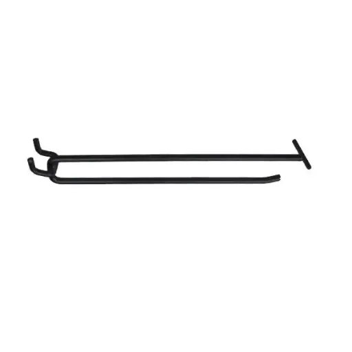 [23408BL] 8"L Pegboard Scanner Hook - Black
