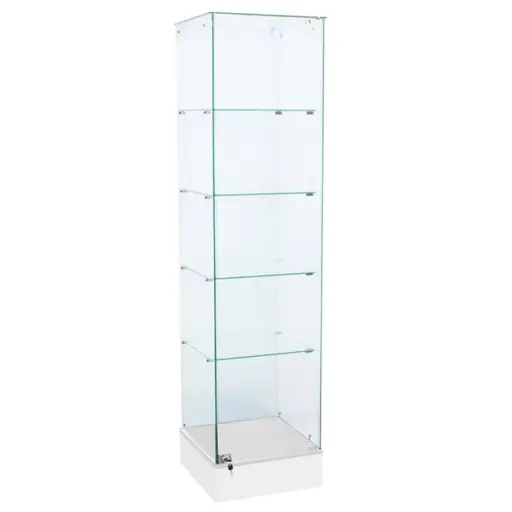 [SAGW1818W] Frameless Full Vision Tower Case - White