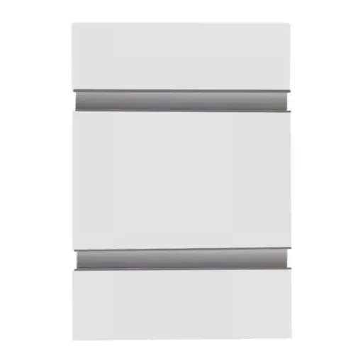 [SW48WHITE-AL] 4 X 8 Slatwall Panel w/ Aluminum Insert - White